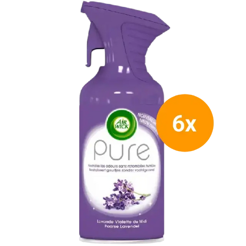 Air Wick - Luchtverfrisser - Spray - Paarse Lavendel - 6x 250ml voordeelverpakking Dunklow