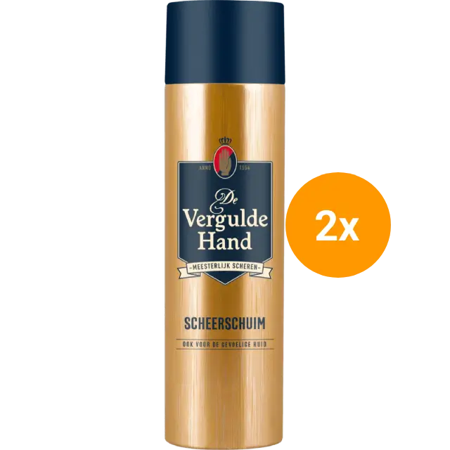 De Vergulde Hand Scheerschuim - 2 x 250 ml - Duo Pack Dunklow