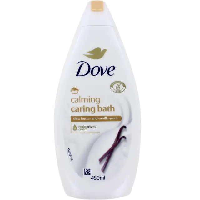 Dove Douchegel - Calming Caring Shea butter & Vanille 6 x 450ml voordeelverpakking Dunklow