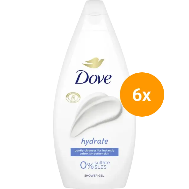 Dove Care Hydrate Douchegel 6x 450 ml voordeelverpakking Dunklow