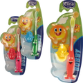 Tandenborstel 1er Bobby 14cm met speelgoed cijfer-  2 stuks Dunklow