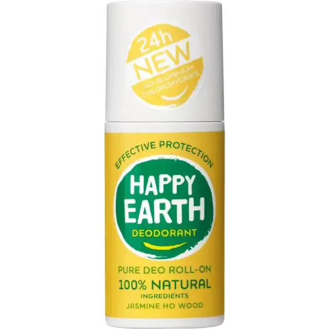 Happy Earth 100% Natuurlijke Deodorant Roll-On Jasmine Ho Wood 75ml Dunklow