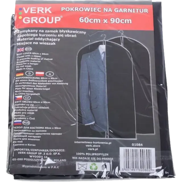 Kledinghoes - Pak - Hoes - Kleding - 60x90 Dunklow