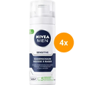 Nivea® | 4 x 50 ml Scheerschuim sensitive Dunklow