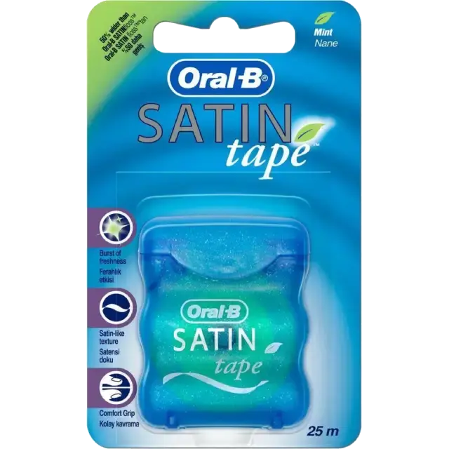 Oral B - Satin Tape Mint - Dental Floss 25 M Dunklow