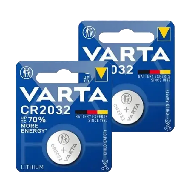 Varta -CR 2032 Knoopcel batterij 2 Stuks- Lithium professioneel - 3 Volt Dunklow
