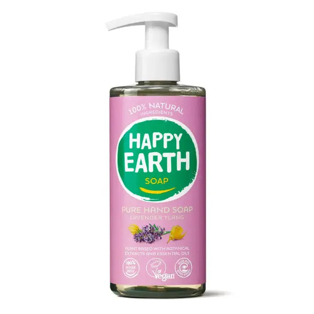 Happy Earth 100% Natural Hand Zeep – Lavender Ylang 300 ml. - Dunklow